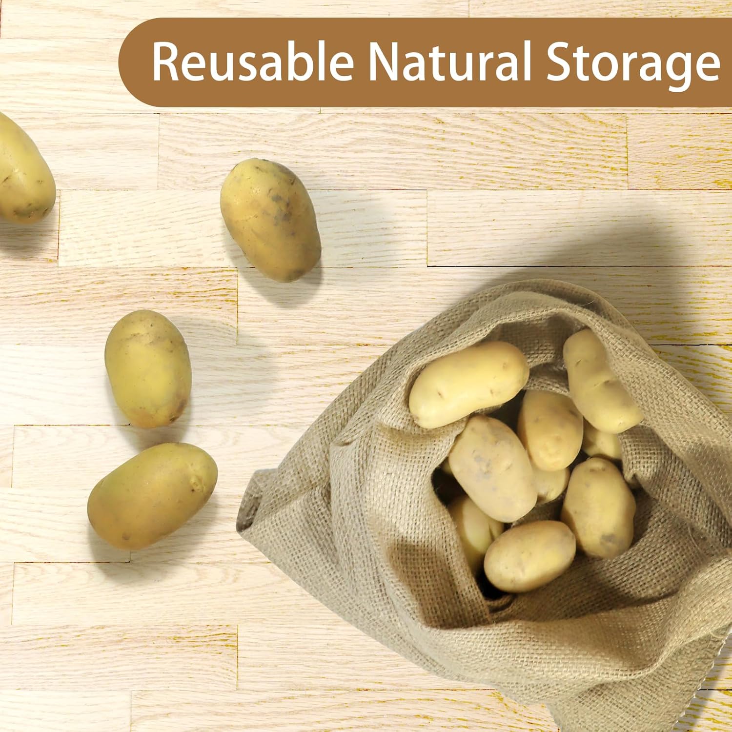 1 Pack Aardappelzakken Jute Za - Food Storage In Roots recensie en prijs