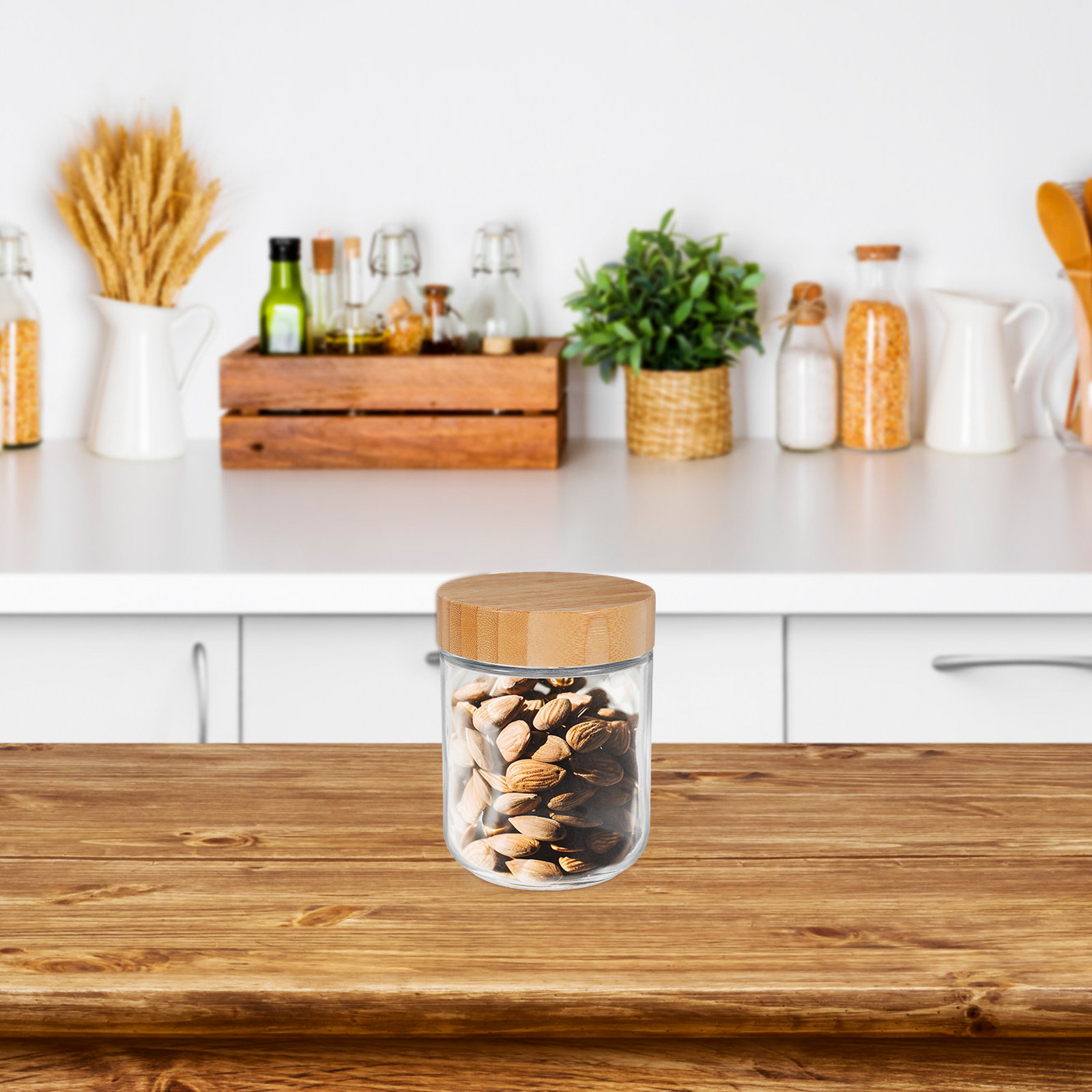 4-delige glazen keukenopslagpo - Food Storage Glass Containers recensie en prijs