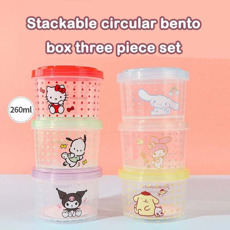 Kitty Bento Box Set 3-delig, s - Food Storage Stackable Containers recensie en prijs
